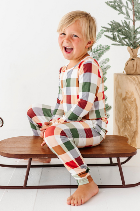 Holiday Plaid | BOYS JOGGER SET