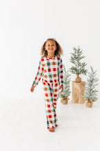 Load image into Gallery viewer, Holiday Plaid | GIRLS WIDE-LEG SET