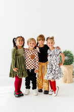 Load image into Gallery viewer, Cream Preppy Bow | Collard Twirl Dress