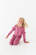 Load image into Gallery viewer, ROSEY RIB | Crewneck (with ruffle)