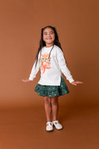 Pine Polka Dot | 3-Tiered Skort