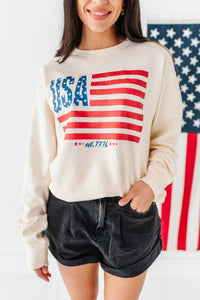 Adult Unisex FLAG Sweatshirt
