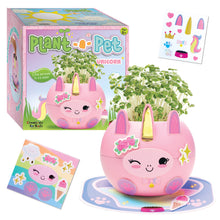 Load image into Gallery viewer, Plant and Decorate a Pet Mini Grow Craft Kit for Kids: Unicorn