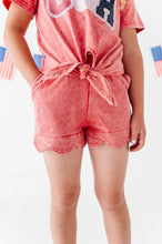 Load image into Gallery viewer, RED Patchwork USA | Tie Front Tee