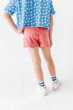 Load image into Gallery viewer, RED | Scallop Shorts