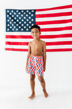 Load image into Gallery viewer, USA Check | BOYS Swim Shorts