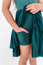 Merida (KIDS) | Teal Mesh DRESS