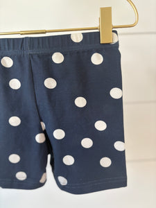 Navy Dotty | Biker Shorts