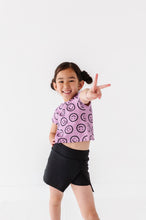 Load image into Gallery viewer, Mauve Smilies | Cross Back Tee