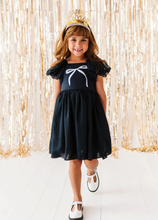 Load image into Gallery viewer, Black | Bow Party Dress