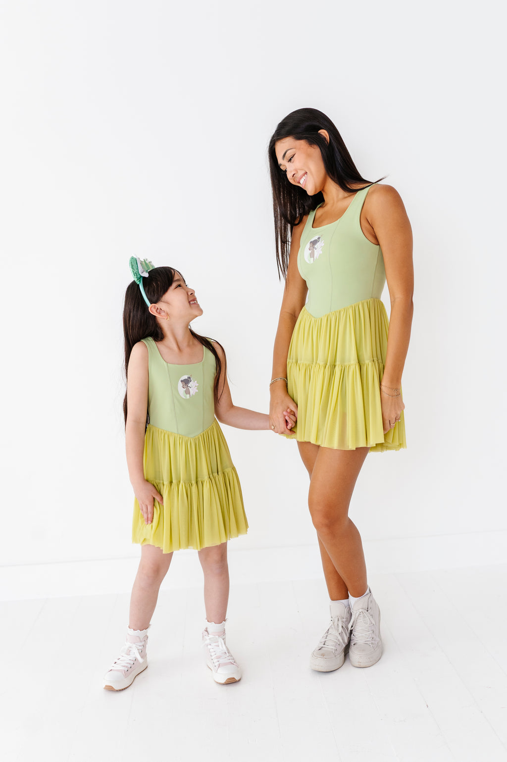 Tiana (KIDS) | Pistachio Mesh DRESS