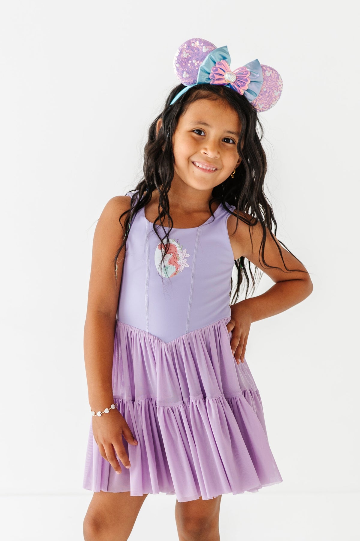 Ariel (KIDS) | Orchid Mesh DRESS