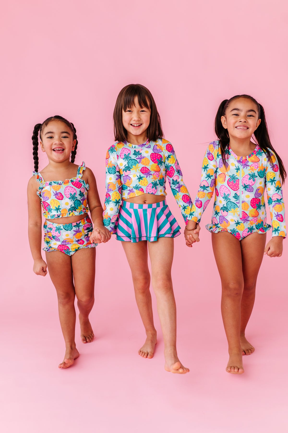 Sweet Strawberry | RASHGUARD SKIRTED 2-PIECE
