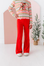 Load image into Gallery viewer, Holly Red | RIBBED FLARES