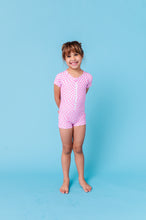 Load image into Gallery viewer, Bubblegum Wave Check | SURF SUIT ONE-PIECE