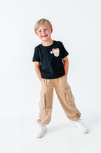 Load image into Gallery viewer, Monochrome Santa Mickey | KIDS BLACK TEE