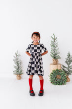 Load image into Gallery viewer, Checkered Bow | Scoop Back Dress