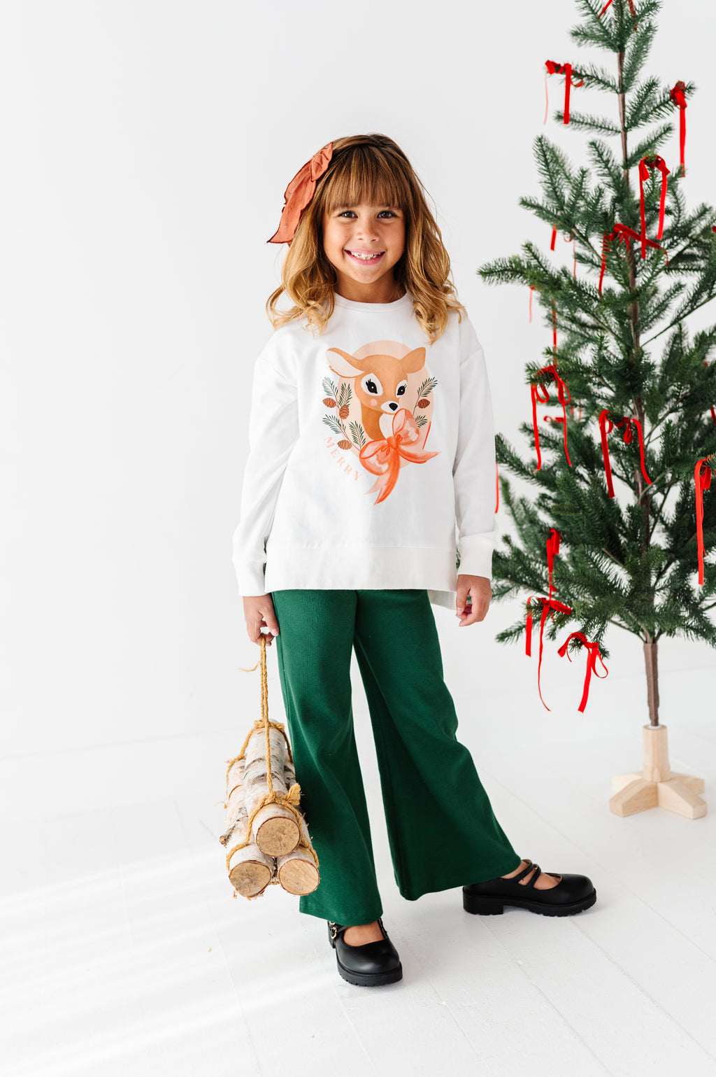 Spruce | Rib Wide Leg Pants