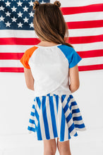 Load image into Gallery viewer, USA Colorblock | TULIP CROP