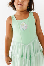 Tink (KIDS) | Lime Mesh DRESS