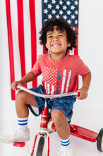Load image into Gallery viewer, Freedom Flag | Red BOYS Tee