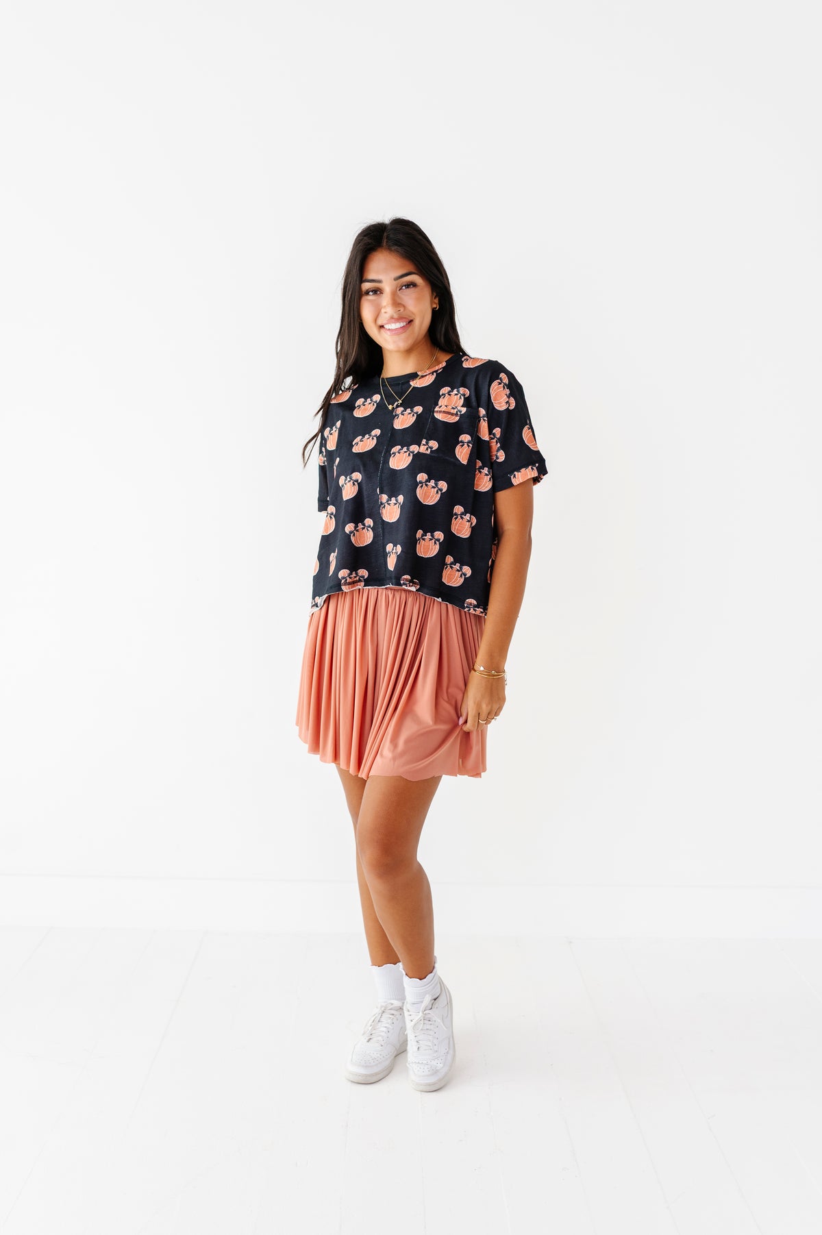 BLACK Piggy Pumpkins | ADULT Boxy Crop