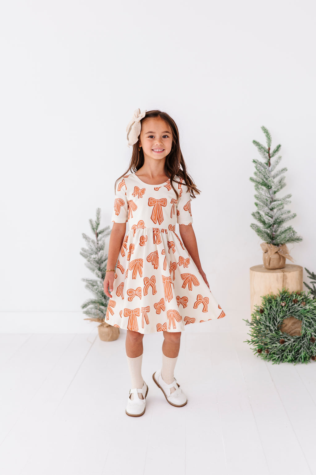 Gingerbread Bow | Scoop Back Dress