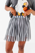 Load image into Gallery viewer, Midnight Stripes | (ADULT) MESH SKORT
