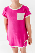 Load image into Gallery viewer, Pink Punch | Mini Dress + Biker Shorts RIB Set