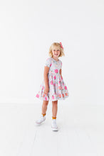 Load image into Gallery viewer, APPLEY | Collared Twirl Dress