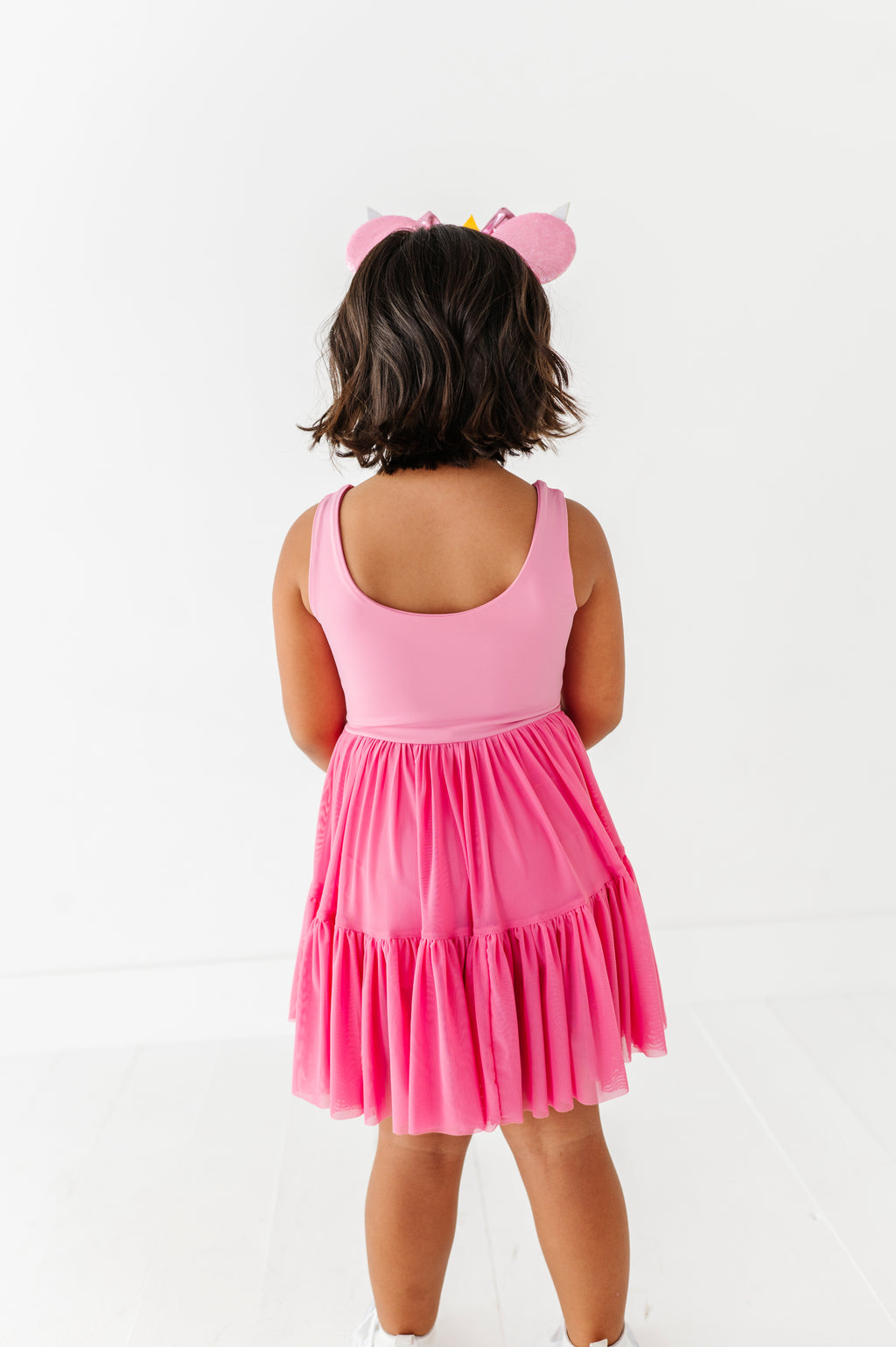 Aurora (KIDS) | Fuchia Mesh DRESS