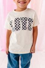 Load image into Gallery viewer, Checkered ‘LOVE’ | Short Sleeve Tee