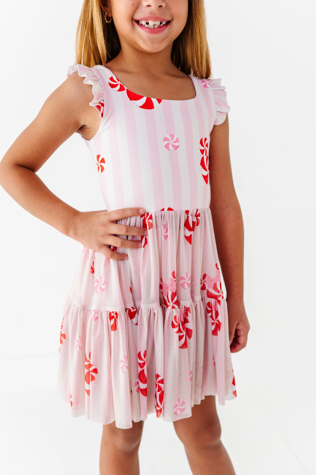 Peppermint Pixie | KIDS Mesh Dress