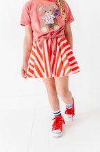 Load image into Gallery viewer, RED Spangled Stripes | SKORT