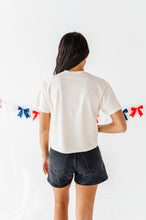 Load image into Gallery viewer, Floral USA | ADULT tees (*CROP + FULL LENGTH HERE)
