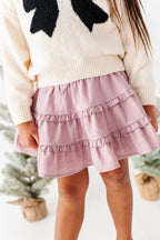 Tinsel Mauve | 3-Tiered Skort