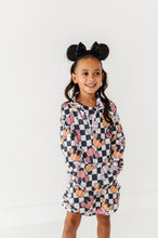 Load image into Gallery viewer, Checkered Minnie Pumpkins | KIDS 1/4th Zip Up