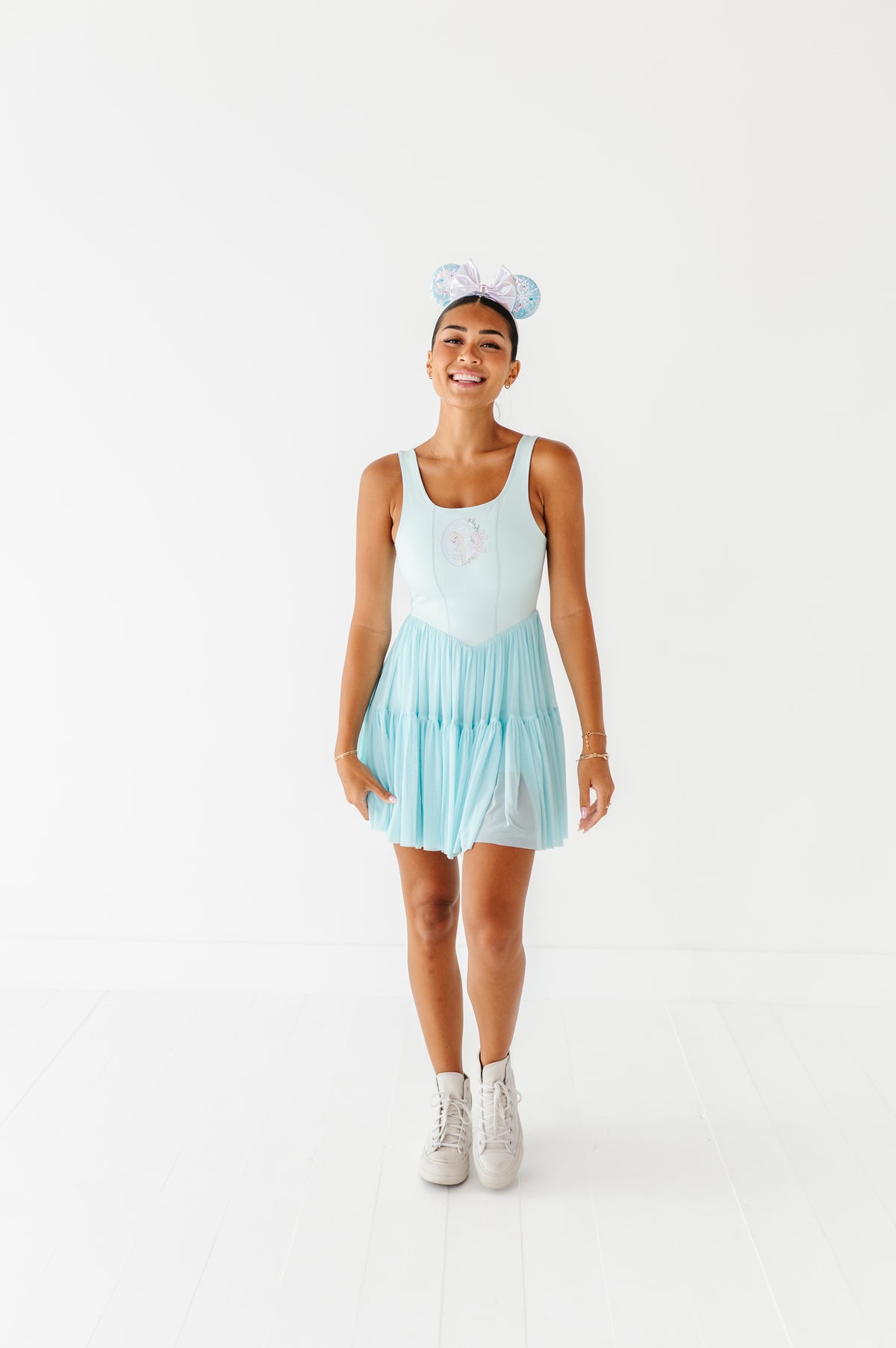 Elsa (ADULT) | Icy Blue Mesh DRESS