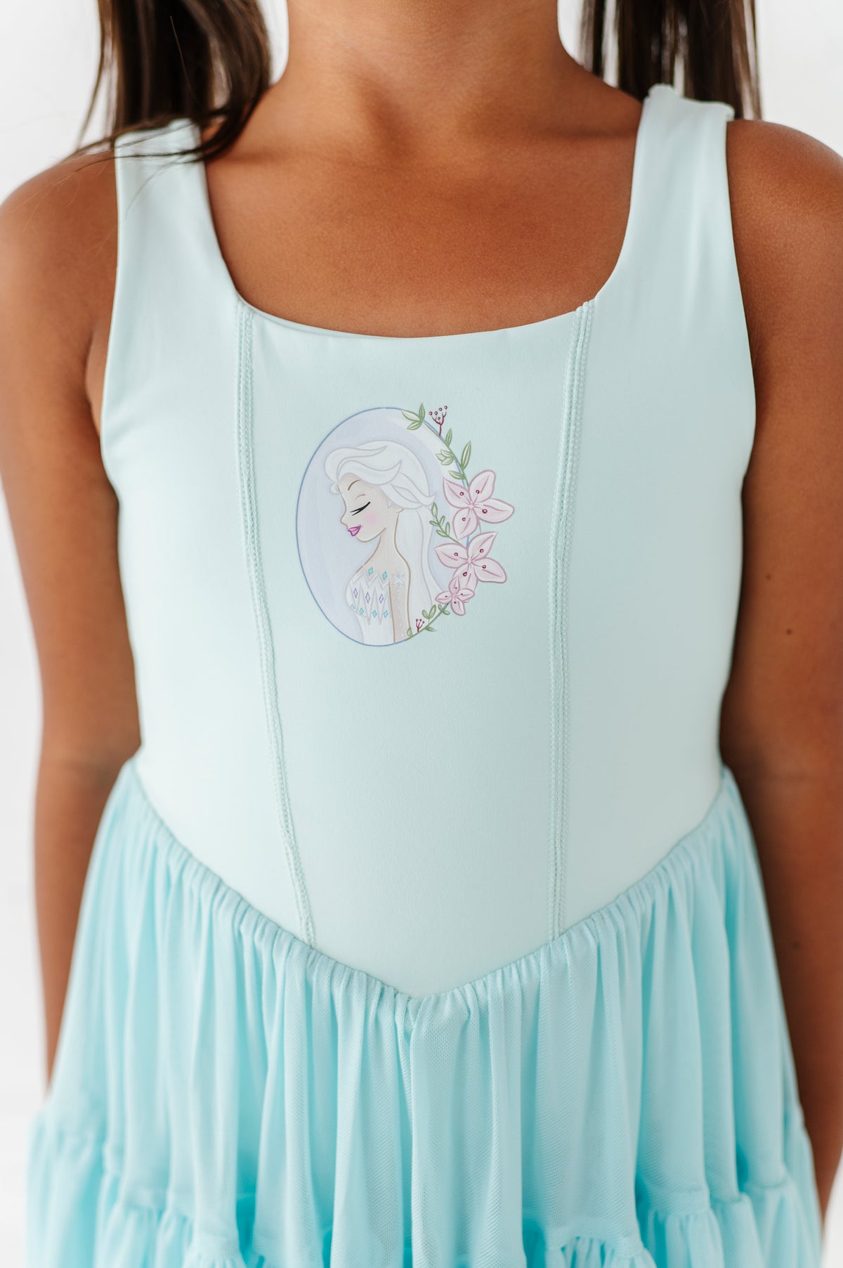 Elsa (ADULT) | Icy Blue Mesh DRESS