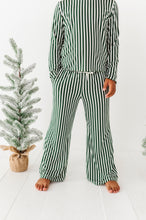 Load image into Gallery viewer, Green Stripes | GIRLS WIDE-LEG SET