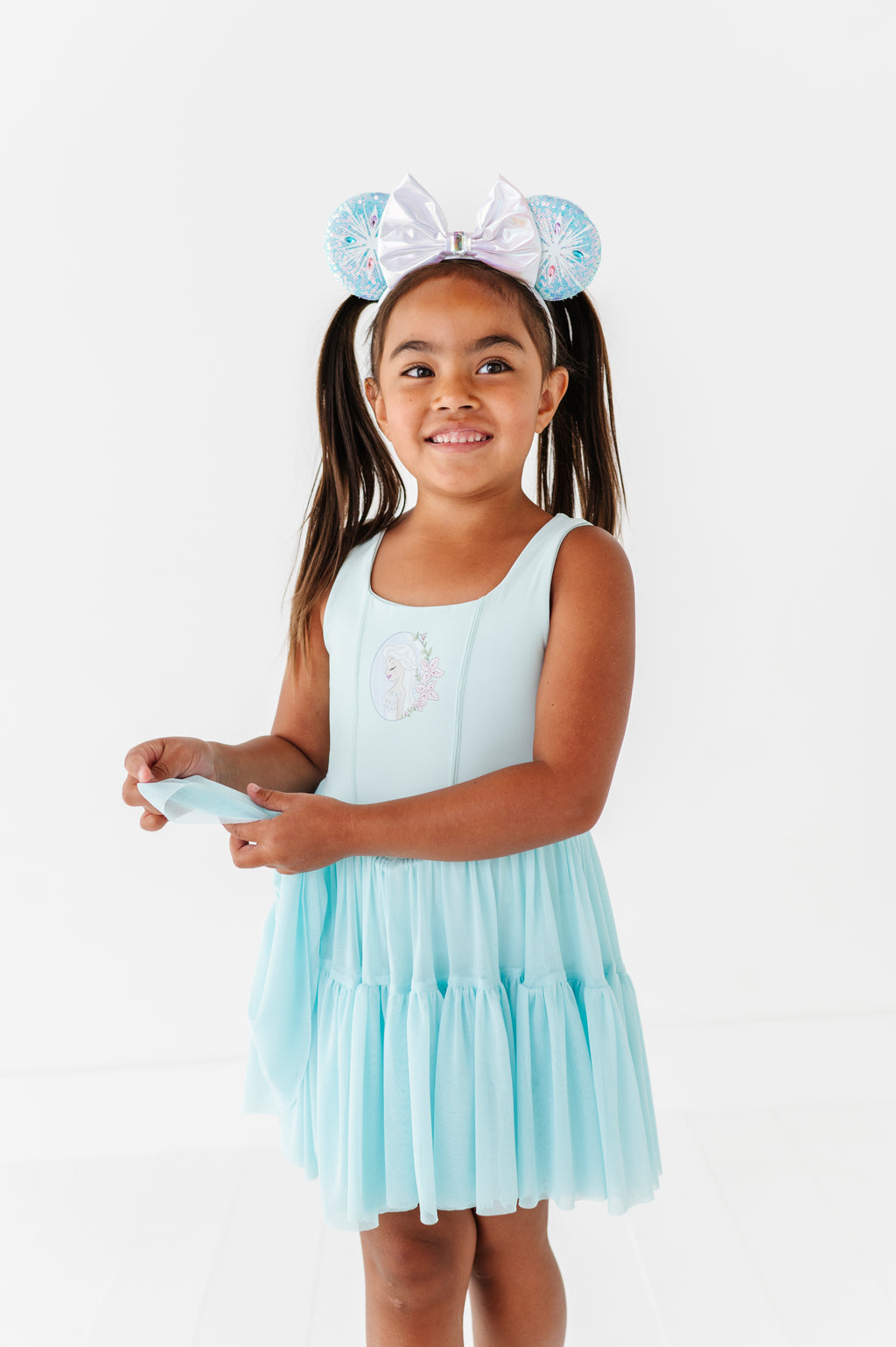 Elsa (KIDS) | Icy Blue Mesh DRESS