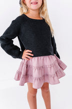 Noel Black | Bow Back Crop Sweater