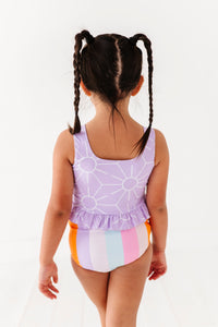 Sunny + Stripes: Ruffle TWO-PIECE Tankini