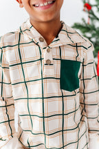 Hearth Plaid | Hoodie Henley
