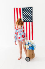 Load image into Gallery viewer, Freedom Floral | ONE-PIECE RASHGUARD