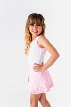 Load image into Gallery viewer, Pink Petite Floral | Retro Tank SET