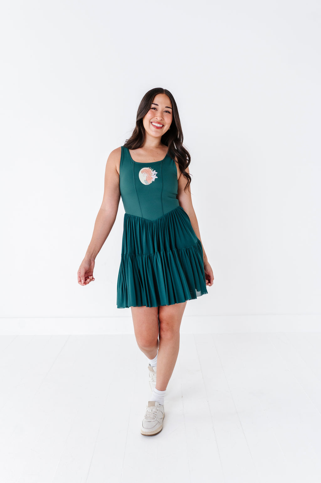 Merida (ADULT) | Teal Mesh DRESS