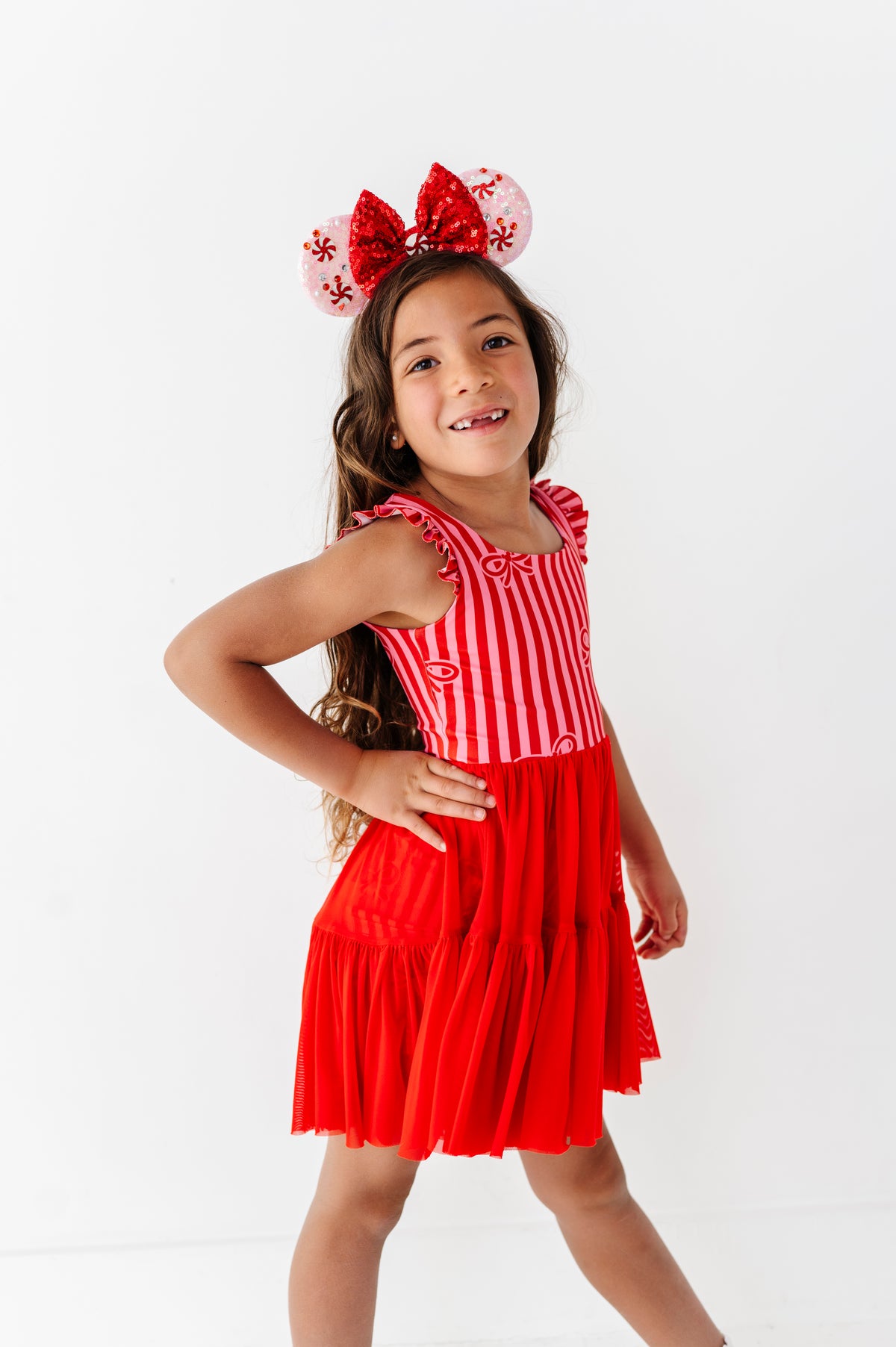 Merry Mouse Bows | KIDS Mesh Dress