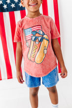 Load image into Gallery viewer, Hotdog | RED Boys Curve Hem Tee