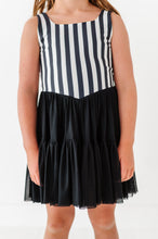 Load image into Gallery viewer, Midnight Stripes | (KIDS) Mesh DRESS